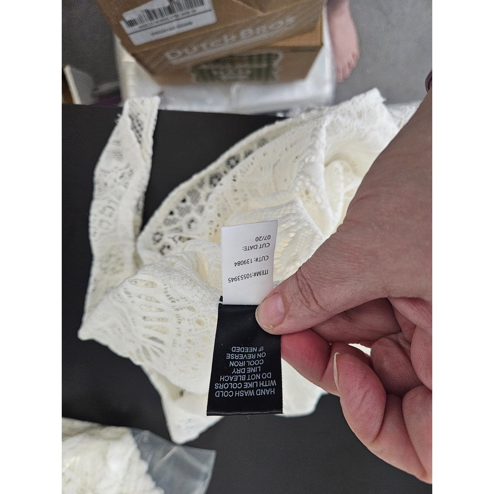 Torrid Lace Dress Plus Size 0 Boho Cottagecore Romantic Ivory Flowy - Picture 5 of 11